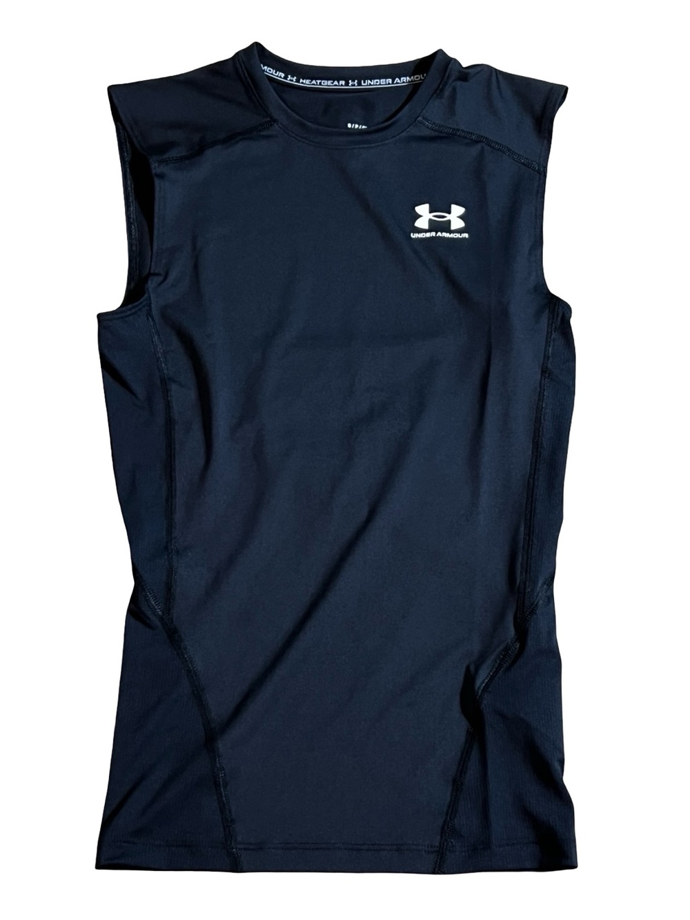 Under Armour HeatGear Compression Sleeveless‎ Shirt Black Men’s Small tank top - Picture 2 of 12